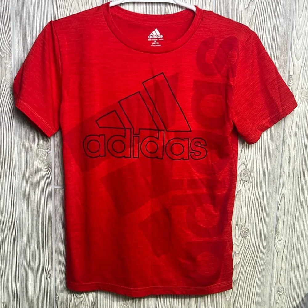Youth Adidas Red TShirt Size Medium 10/12